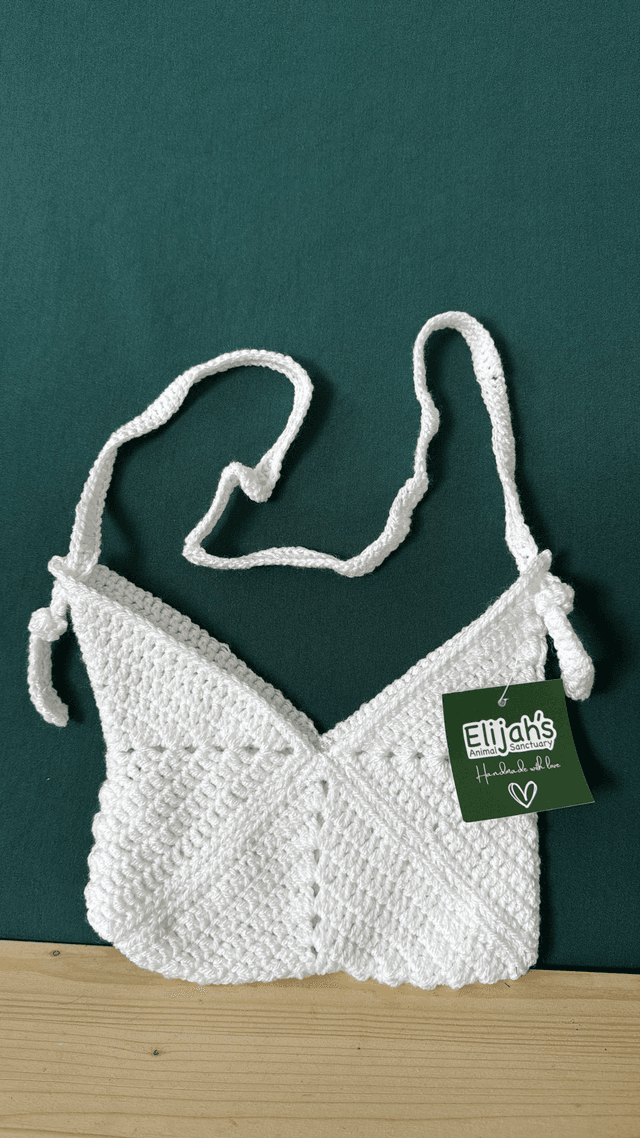 White Large Shoulder Bag